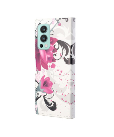 Housse OnePlus Nord 2 5G Fleurs de lotus