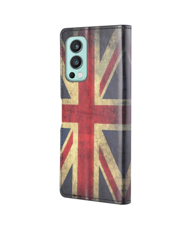 Housse OnePlus Nord 2 5G Drapeau Anglais Vintage