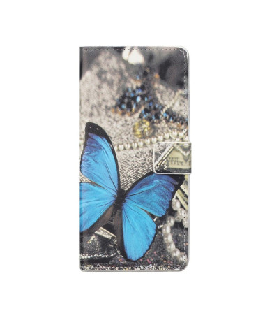 Housse OnePlus Nord 2 5G Papillon Bleu