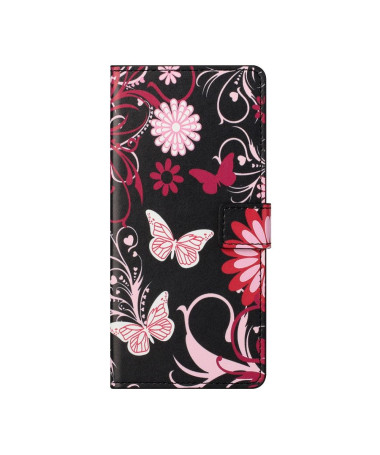 Housse OnePlus Nord 2 5G papillons et fleurs