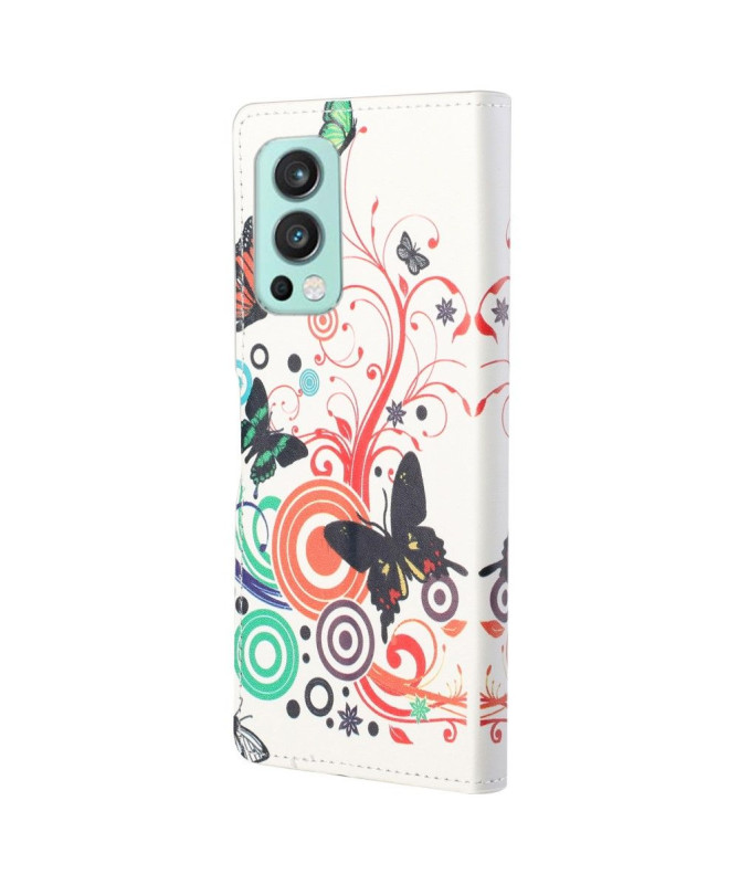 Housse OnePlus Nord 2 5G Papillons Rétro