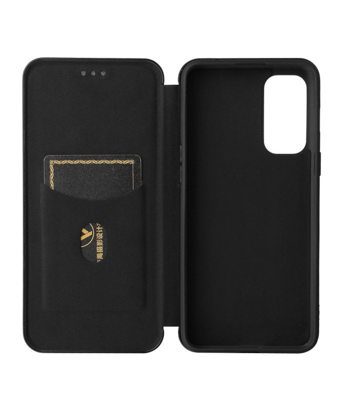 Housse OnePlus Nord 2 5G simili cuir style fibre de carbone