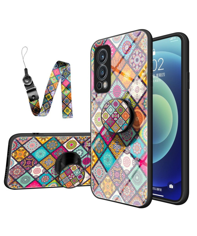 Coque OnePlus Nord 2 5G Kaleidoscope Mandala avec support