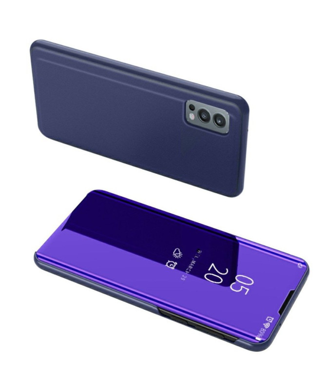 Coque OnePlus Nord 2 5G avec rabat effet miroir