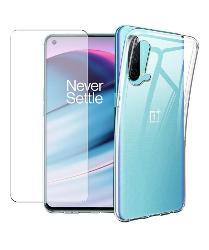 OnePlus Nord CE 5G - Coque + protection d'écran en verre trempé