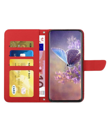 Housse OnePlus Nord 2T 5G Illustration Papillon et Fleurs Lanière