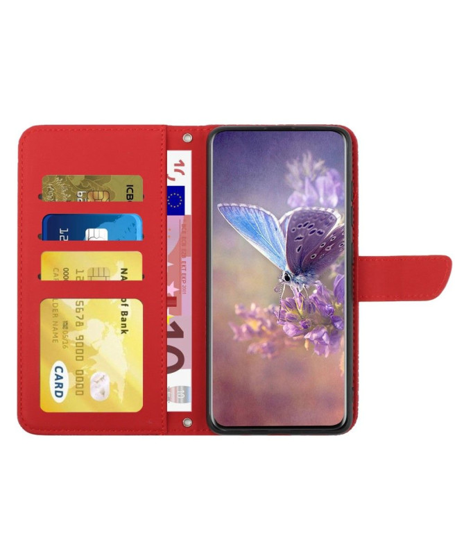 Housse OnePlus Nord 2T 5G Illustration Papillon et Fleurs Lanière