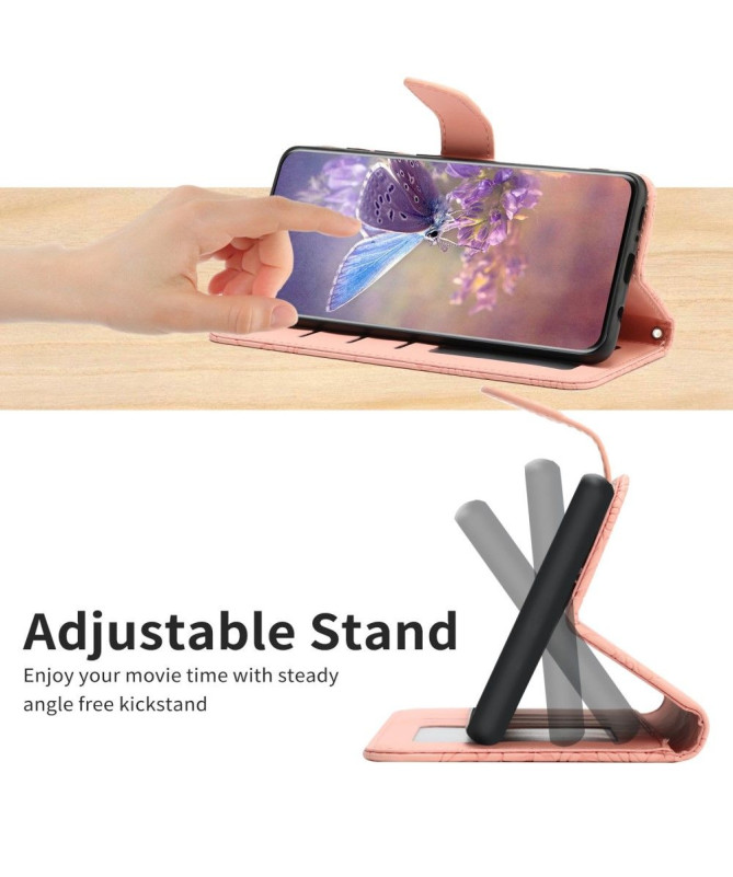 Housse OnePlus Nord 2T 5G Illustration Papillon et Fleurs Lanière