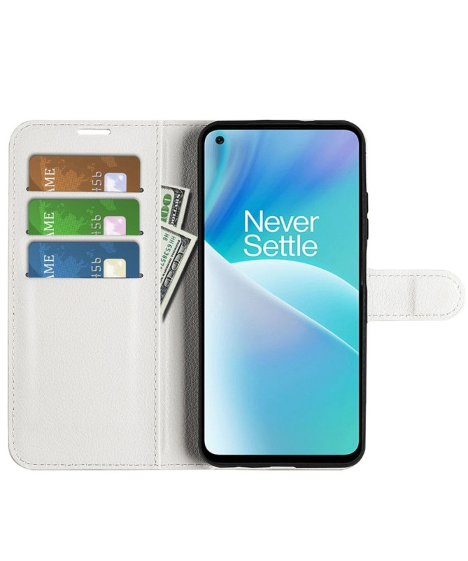 Housse OnePlus Nord 2T 5G portefeuille style cuir