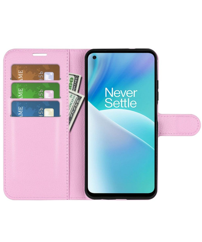 Housse OnePlus Nord 2T 5G portefeuille style cuir