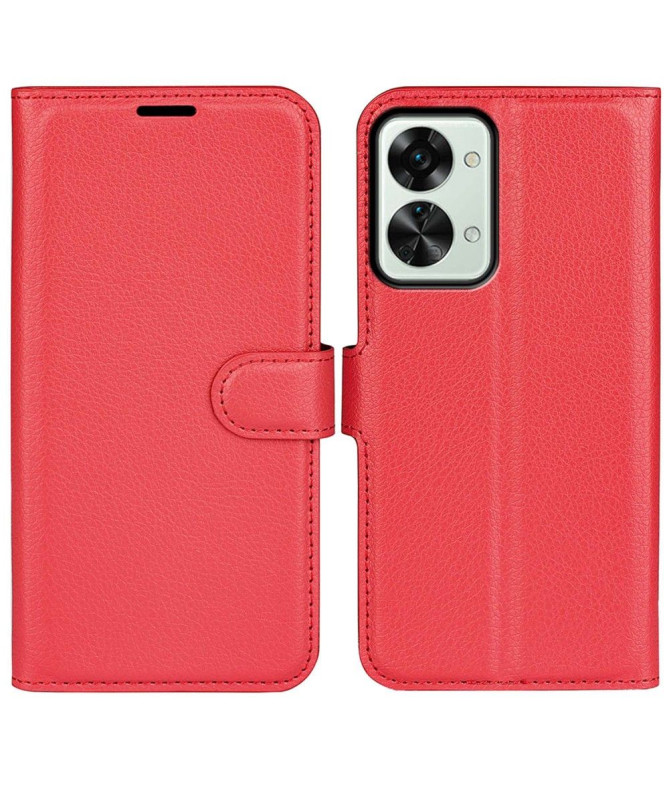 Housse OnePlus Nord 2T 5G portefeuille style cuir