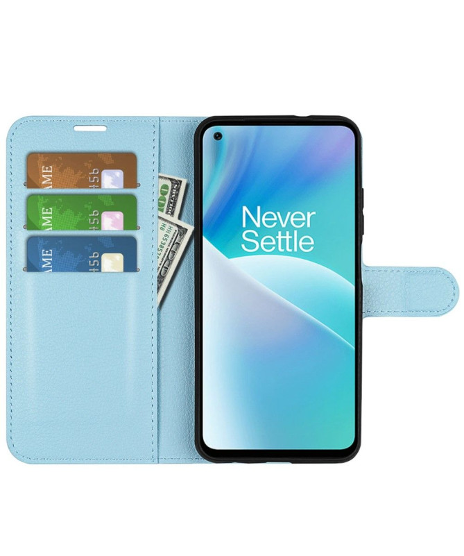 Housse OnePlus Nord 2T 5G portefeuille style cuir