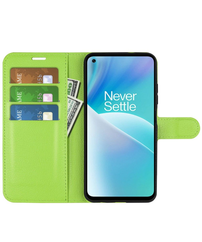 Housse OnePlus Nord 2T 5G portefeuille style cuir