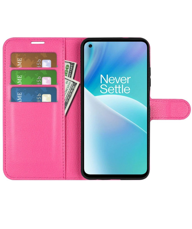 Housse OnePlus Nord 2T 5G portefeuille style cuir