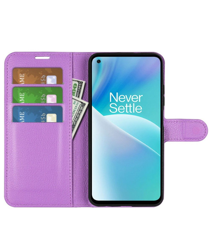 Housse OnePlus Nord 2T 5G portefeuille style cuir