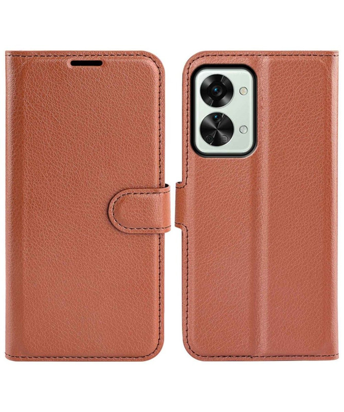 Housse OnePlus Nord 2T 5G portefeuille style cuir