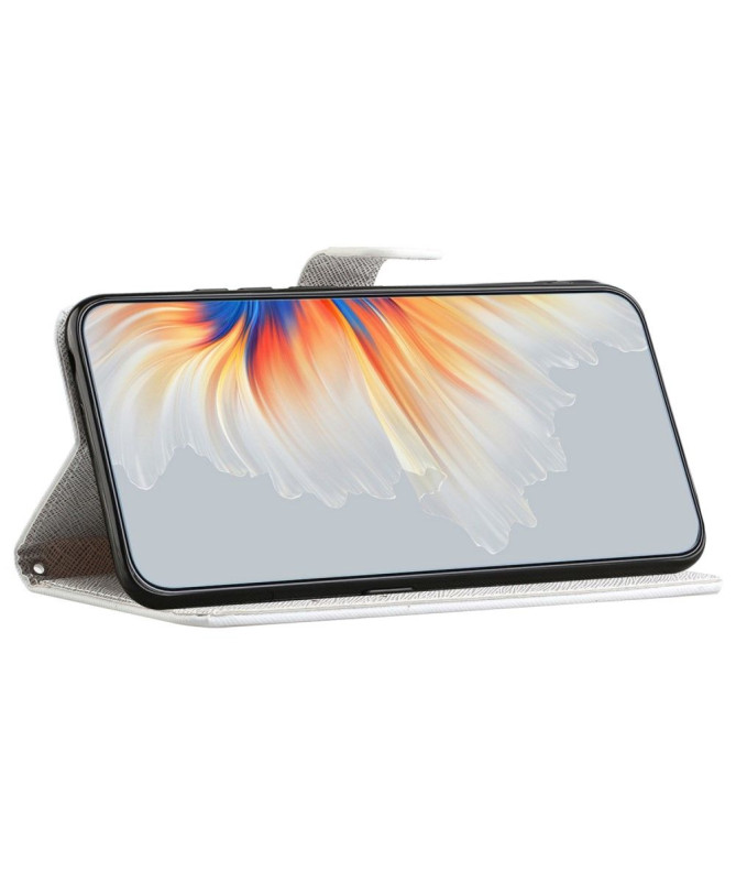 Housse OnePlus 10T 5G Papillon et fleurs bleues