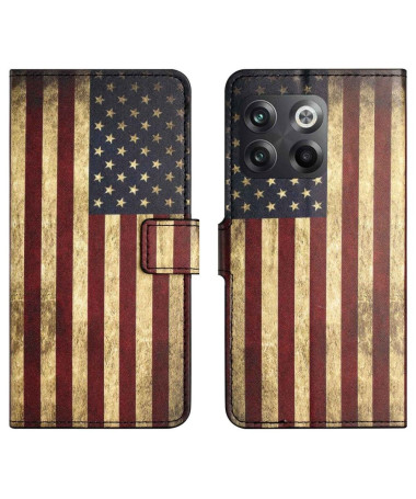 Housse OnePlus 10T 5G Drapeau Américain Vintage