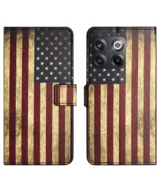 Housse OnePlus 10T 5G Drapeau Américain Vintage