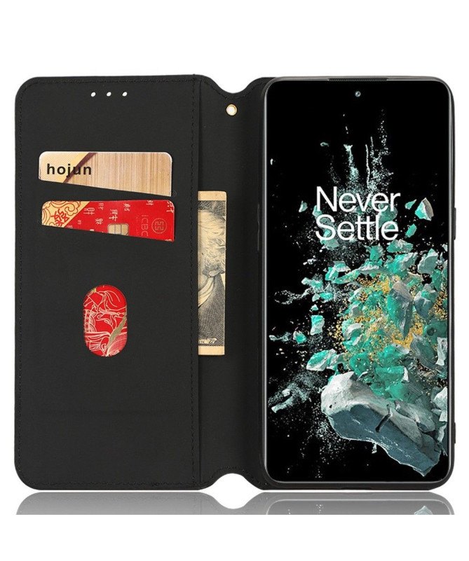 Housse OnePlus 10T 5G flip cover design géométrie