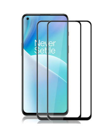 Protections d'écran OnePlus Nord 2T 5G en verre trempé Full Size (2 pièces)