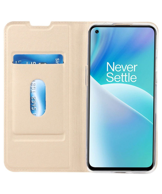 Housse OnePlus Nord 2T 5G Simili Cuir Minimaliste Business