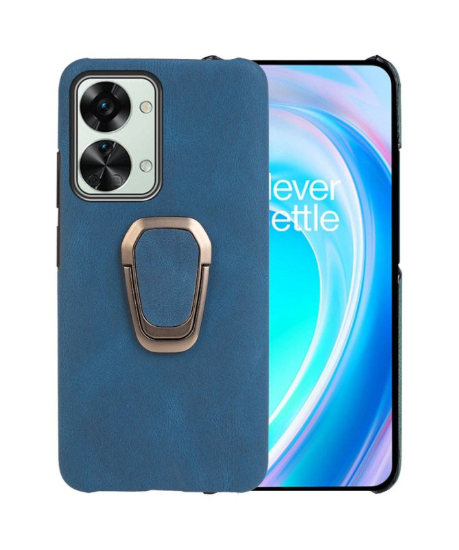 Coque OnePlus Nord 2T 5G imitation cuir avec support