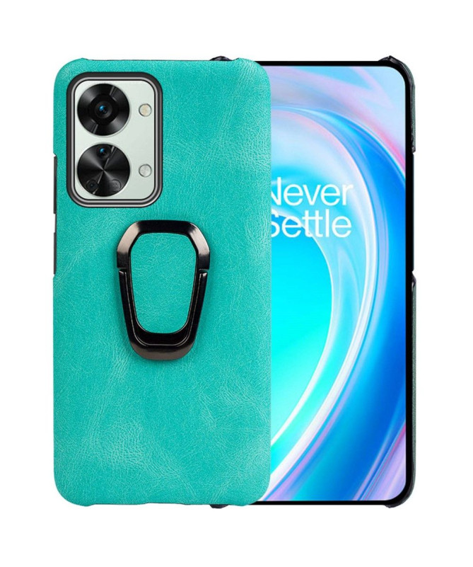 Coque OnePlus Nord 2T 5G imitation cuir avec support