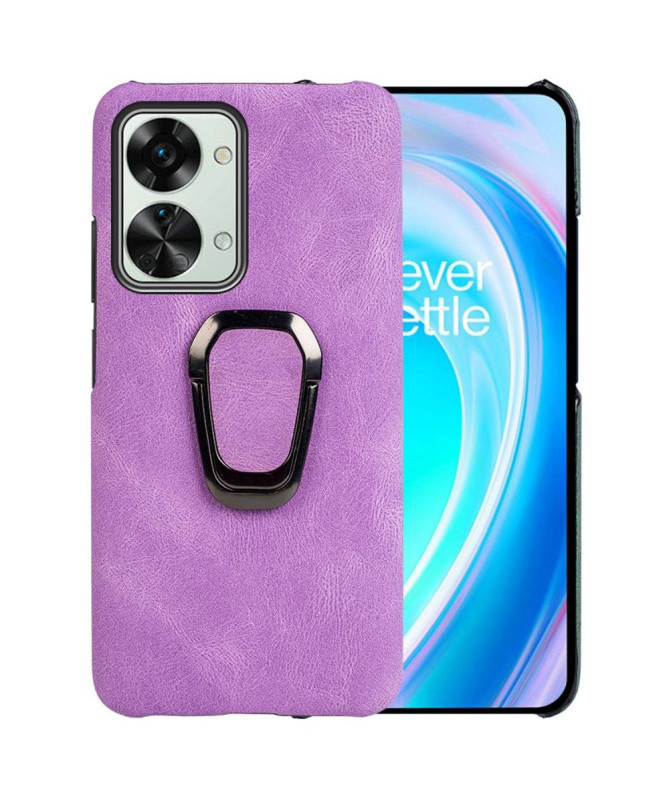 Coque OnePlus Nord 2T 5G imitation cuir avec support