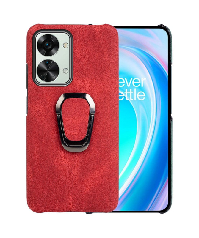 Coque OnePlus Nord 2T 5G imitation cuir avec support