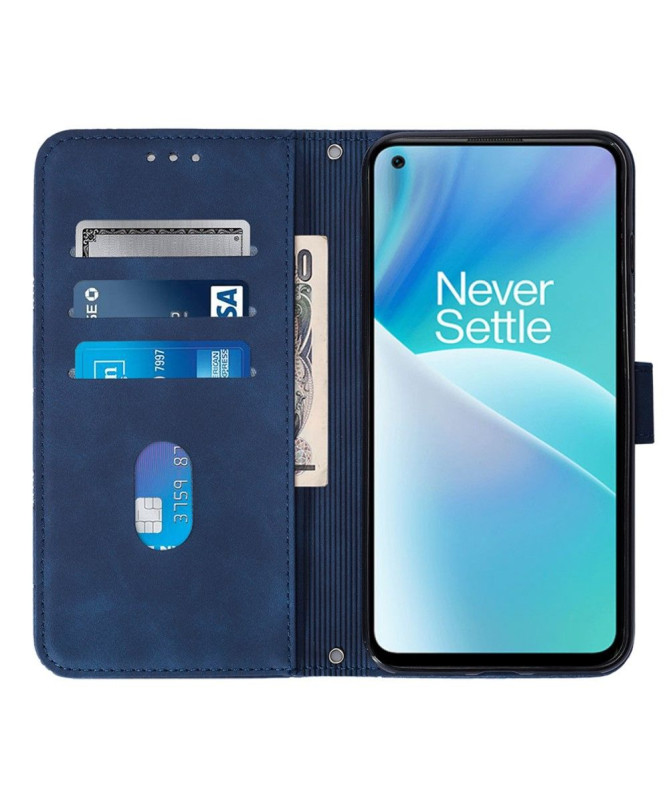 Housse OnePlus Nord 2T 5G design géométrique avec sangle - photo 2