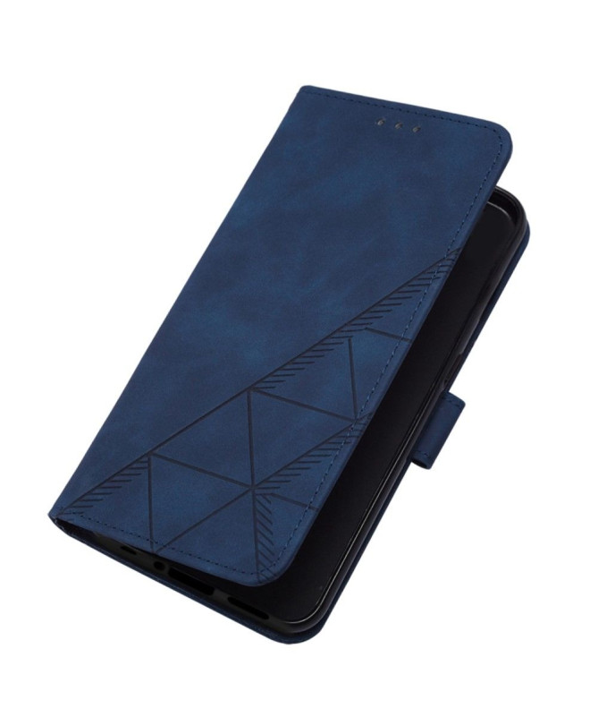 Housse OnePlus Nord 2T 5G design géométrique avec sangle - photo 5