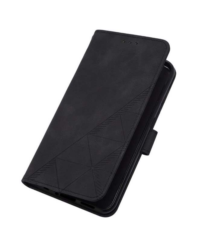 Housse OnePlus Nord 2T 5G design géométrique avec sangle - photo 18