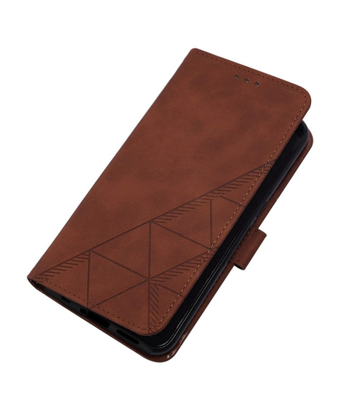 Housse OnePlus Nord 2T 5G design géométrique avec sangle - photo 24