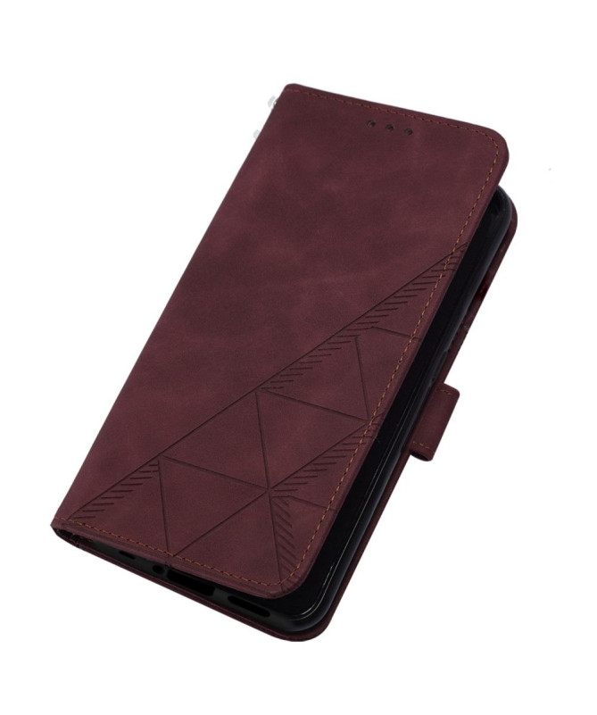 Housse OnePlus Nord 2T 5G design géométrique avec sangle - photo 30