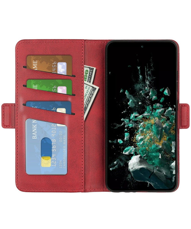 Étui OnePlus 10T 5G portefeuille simili cuir mat