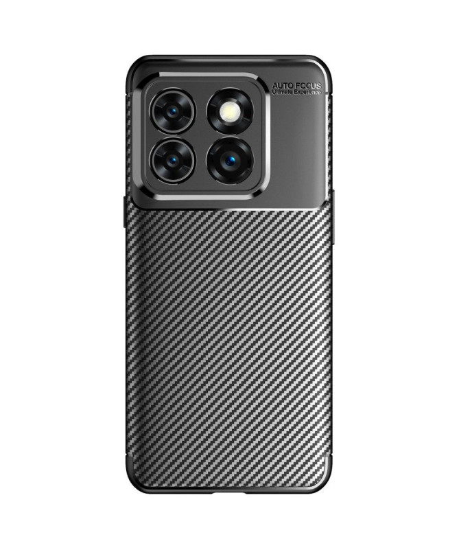 Coque OnePlus 10T 5G style fibre de carbone - Noir