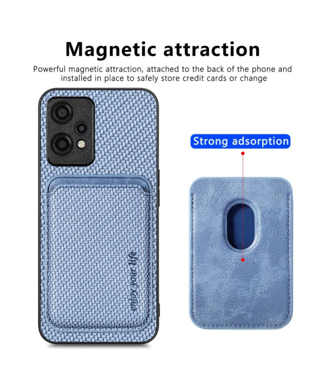 Coque OnePlus Nord CE 2 Lite 5G Fibre de Carbone Porte-cartes détachable