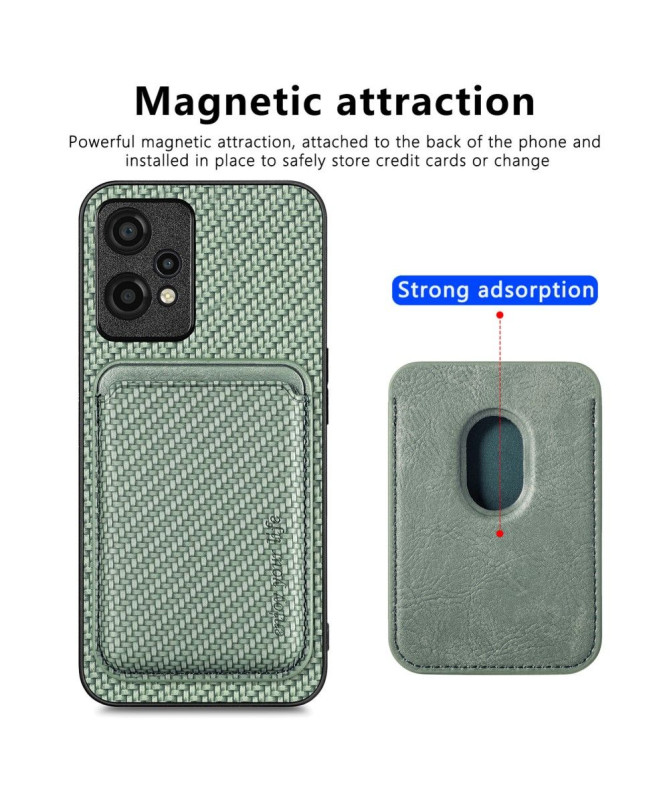 Coque OnePlus Nord CE 2 Lite 5G Fibre de Carbone Porte-cartes détachable