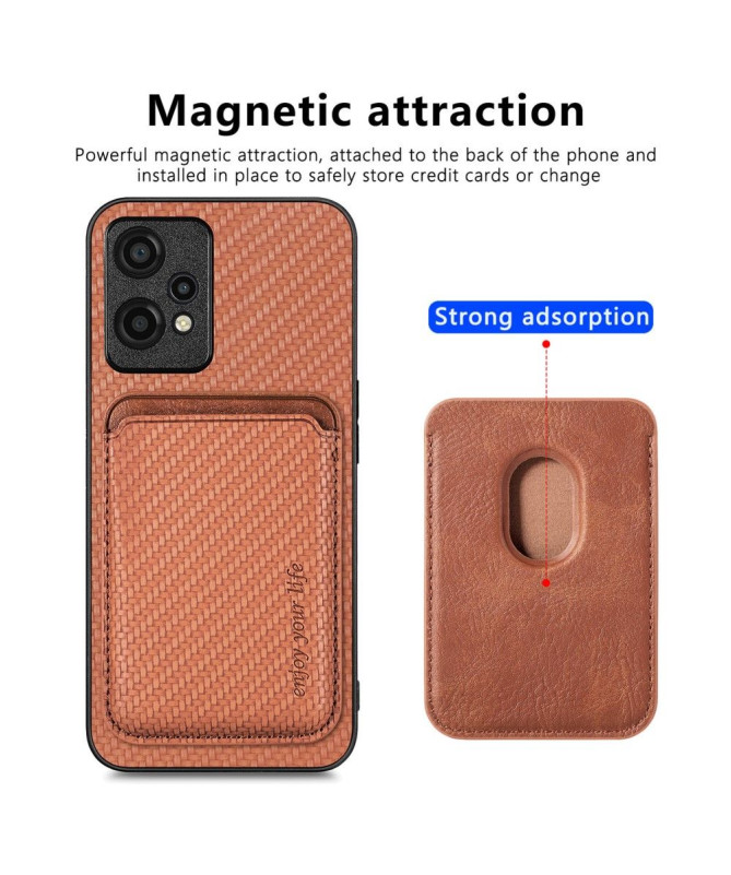 Coque OnePlus Nord CE 2 Lite 5G Fibre de Carbone Porte-cartes détachable