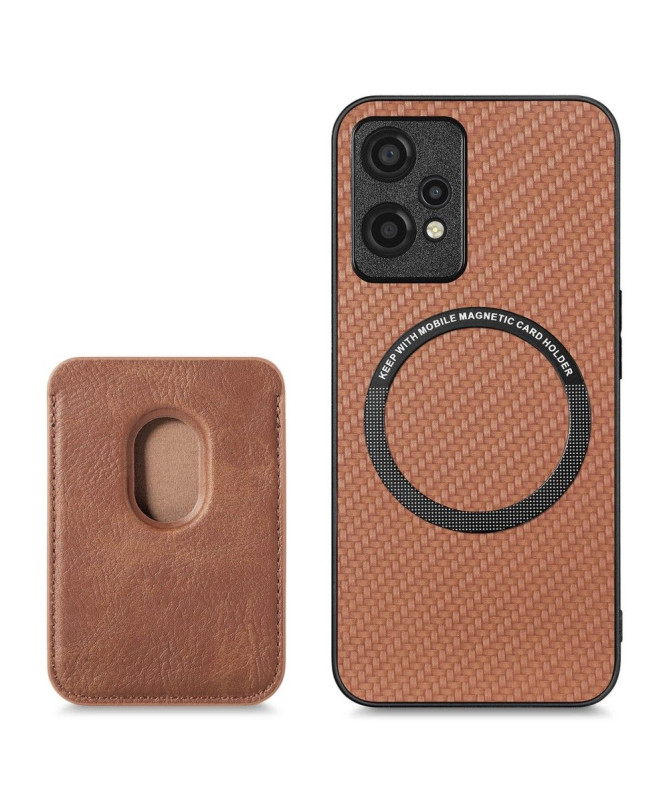 Coque OnePlus Nord CE 2 Lite 5G Fibre de Carbone Porte-cartes détachable