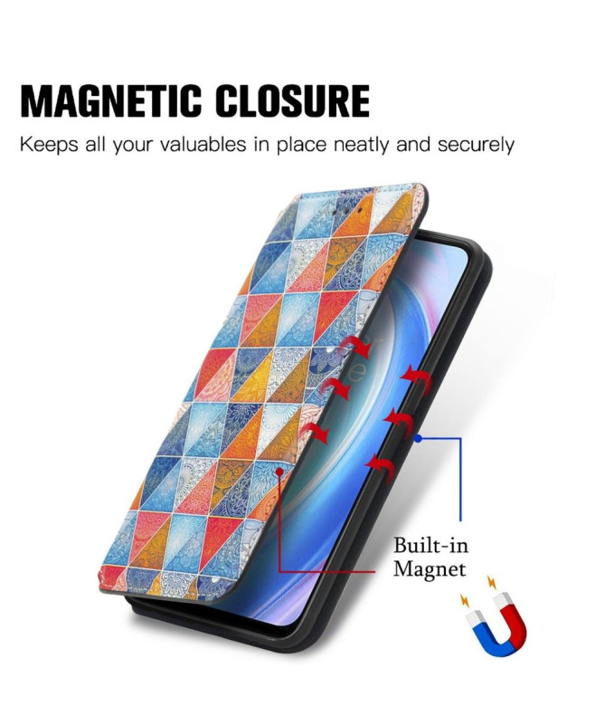 Housse OnePlus Nord CE 2 Lite 5G Rabat Flip Mandala Kaléidoscope