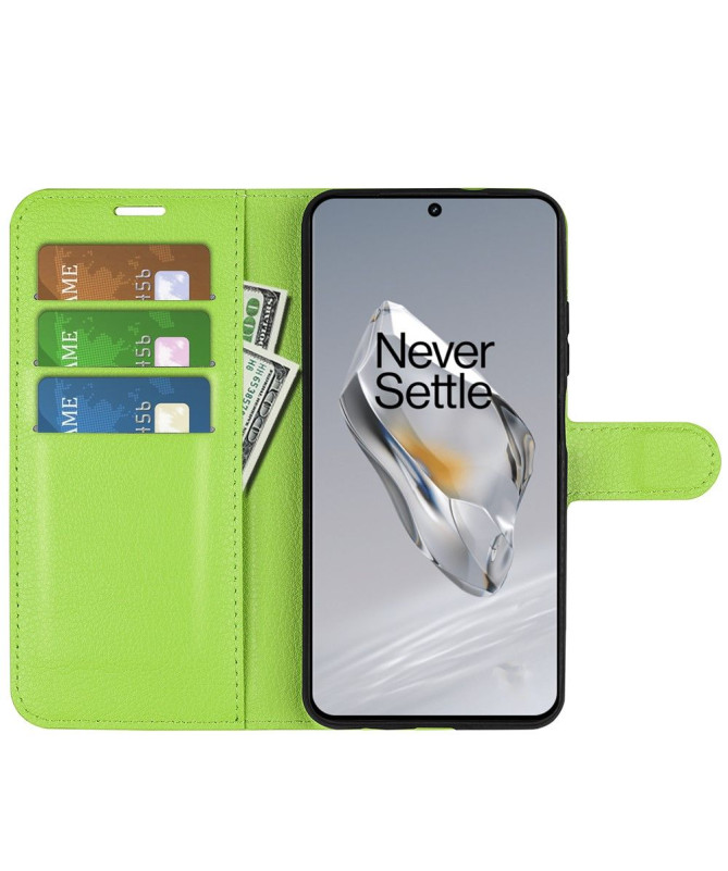 Housse OnePlus 12 portefeuille style cuir