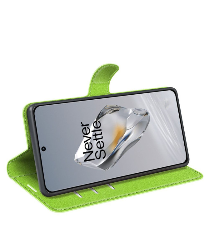 Housse OnePlus 12 portefeuille style cuir