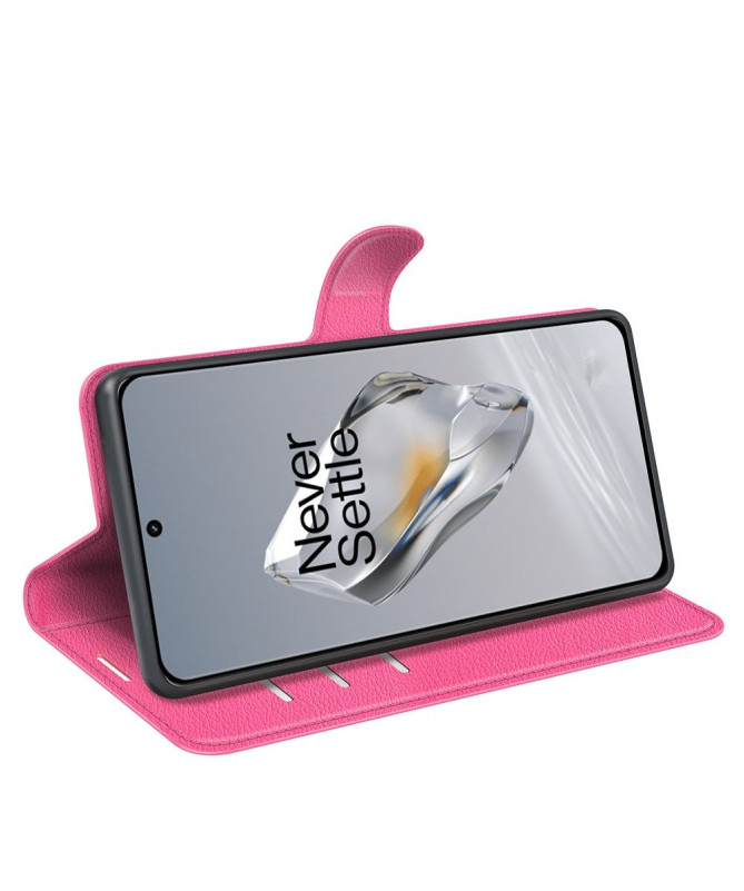 Housse OnePlus 12 portefeuille style cuir