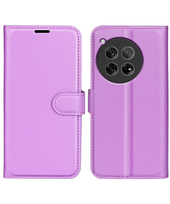 Housse OnePlus 12 portefeuille style cuir