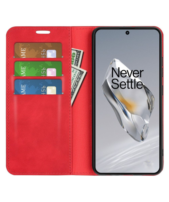 Étui OnePlus 12 simili cuir fonction stand