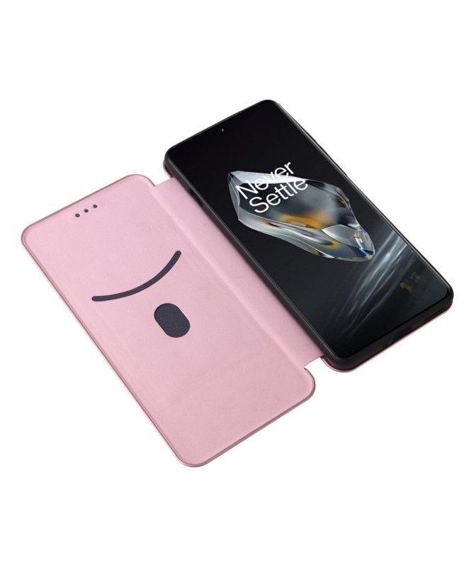 Housse OnePlus 12 simili cuir fibre de carbone