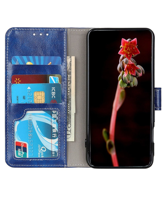 Housse OnePlus 12 effet cuir luxueux coutures