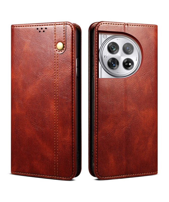 Housse OnePlus 12 Ernestine coutures apparentes